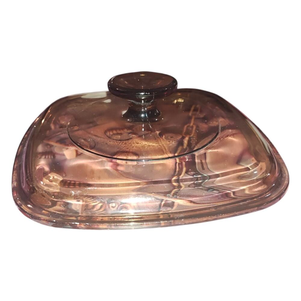 Pyrex / Corning A-9 Amber Square Replacement Lid / Cover